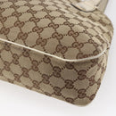 GUCCI GG Canvas Tote Bag Beige Gold 163288 Auth 152561-15