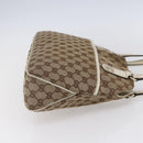 GUCCI GG Canvas Tote Bag Beige Gold 163288 Auth 152561-4