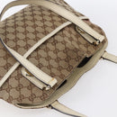 GUCCI GG Canvas Tote Bag Beige Gold 163288 Auth 152561-6