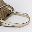 GUCCI GG Canvas Tote Bag Beige Gold 163288 Auth 152561-7