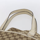 GUCCI GG Canvas Tote Bag Beige Gold 163288 Auth 152561-8