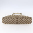 GUCCI GG Canvas Tote Bag Beige Gold 163288 Auth 152561-5