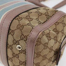 GUCCI GG Canvas Sherry Line Hand Bag 2way Beige Gold 269876 Auth 152562-17