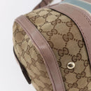 GUCCI GG Canvas Sherry Line Hand Bag 2way Beige Gold 269876 Auth 152562-18