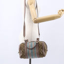 GUCCI GG Canvas Sherry Line Hand Bag 2way Beige Gold 269876 Auth 152562-25