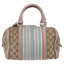 GUCCI GG Canvas Sherry Line Hand Bag 2way Beige Gold 269876 Auth 152562-2