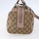 GUCCI GG Canvas Sherry Line Hand Bag 2way Beige Gold 269876 Auth 152562-3