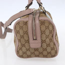 GUCCI GG Canvas Sherry Line Hand Bag 2way Beige Gold 269876 Auth 152562-4