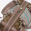 GUCCI GG Canvas Sherry Line Hand Bag 2way Beige Gold 269876 Auth 152562-6