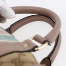 GUCCI GG Canvas Sherry Line Hand Bag 2way Beige Gold 269876 Auth 152562-14