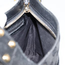 GUCCI GG Canvas Shoulder Bag Black Gold 115514 Auth 152563-19