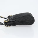 GUCCI GG Canvas Shoulder Bag Black Gold 115514 Auth 152563-4