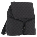 GUCCI GG Canvas Backpack Black 003 0238 Auth 152564-1