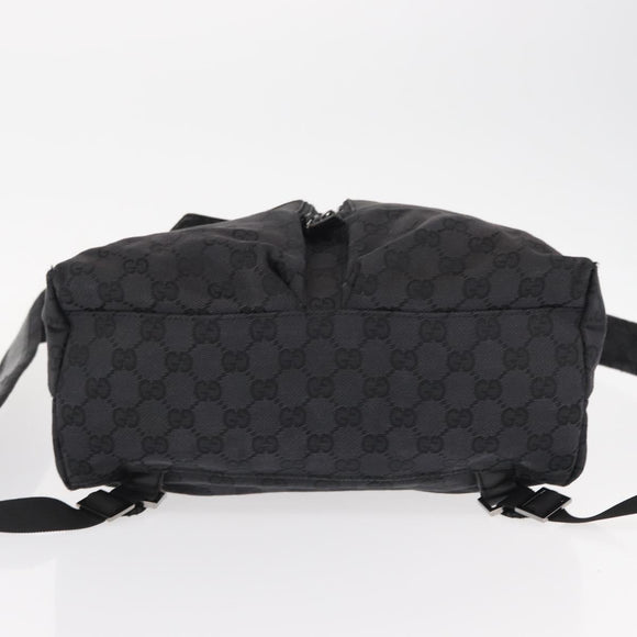 GUCCI GG Canvas Backpack Black 003 0238 Auth 152564