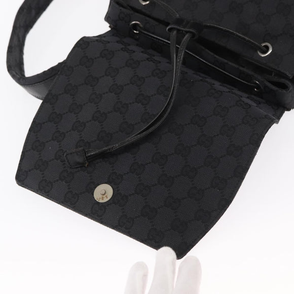 GUCCI GG Canvas Backpack Black 003 0238 Auth 152564