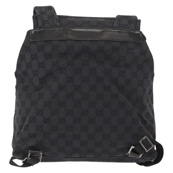 GUCCI GG Canvas Backpack Black 003 0238 Auth 152564