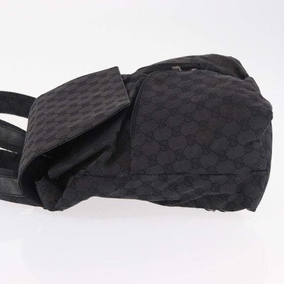 GUCCI GG Canvas Backpack Black 003 0238 Auth 152564