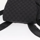 GUCCI GG Canvas Backpack Black 003 0238 Auth 152564-8