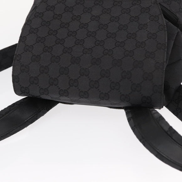 GUCCI GG Canvas Backpack Black 003 0238 Auth 152564
