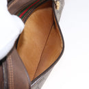 GUCCI GG Supreme Web Sherry Line Bag PVC Beige Red 119 02 087 Auth 152569-21