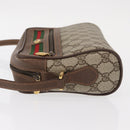 GUCCI GG Supreme Web Sherry Line Bag PVC Beige Red 119 02 087 Auth 152569-4