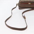 GUCCI GG Supreme Web Sherry Line Bag PVC Beige Red 119 02 087 Auth 152569-7