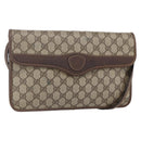 GUCCI GG Supreme Shoulder Bag PVC Beige Gold 004 904 0671 Auth 152570-1