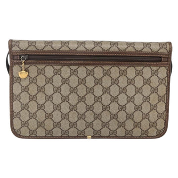 GUCCI GG Supreme Shoulder Bag PVC Beige Gold 004 904 0671 Auth 152570 - 0