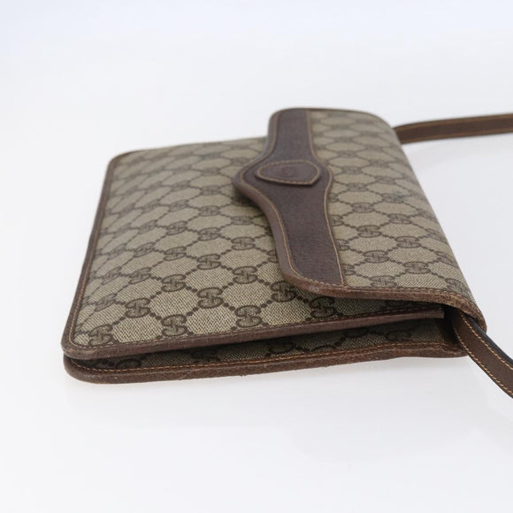 GUCCI GG Supreme Shoulder Bag PVC Beige Gold 004 904 0671 Auth 152570