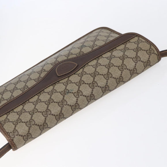 GUCCI GG Supreme Shoulder Bag PVC Beige Gold 004 904 0671 Auth 152570