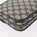 GUCCI GG Supreme Shoulder Bag PVC Navy Gold 004 106 0024 Auth 152571-13