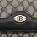 GUCCI GG Supreme Shoulder Bag PVC Navy Gold 004 106 0024 Auth 152571-15