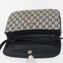 GUCCI GG Supreme Shoulder Bag PVC Navy Gold 004 106 0024 Auth 152571-16