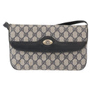 GUCCI GG Supreme Shoulder Bag PVC Navy Gold 004 106 0024 Auth 152571-2