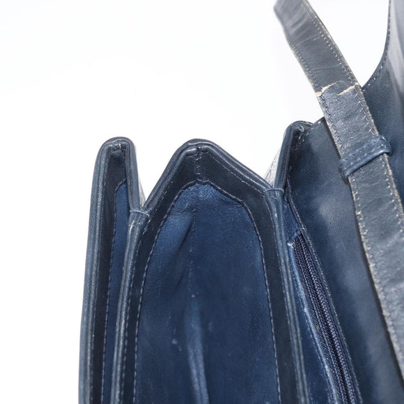 GUCCI GG Supreme Shoulder Bag PVC Navy Gold 004 106 0024 Auth 152571