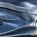 GUCCI GG Supreme Shoulder Bag PVC Navy Gold 004 106 0024 Auth 152571-23