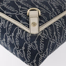 GUCCI Abbey Tote Bag Navy Gold 141472 Auth 152573-14