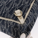 GUCCI Abbey Tote Bag Navy Gold 141472 Auth 152573-15