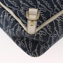 GUCCI Abbey Tote Bag Navy Gold 141472 Auth 152573-16