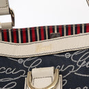 GUCCI Abbey Tragetasche Marine Gold 141472 Auth 152573-10