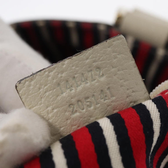 GUCCI Abbey Tote Bag Navy Gold 141472 Auth 152573