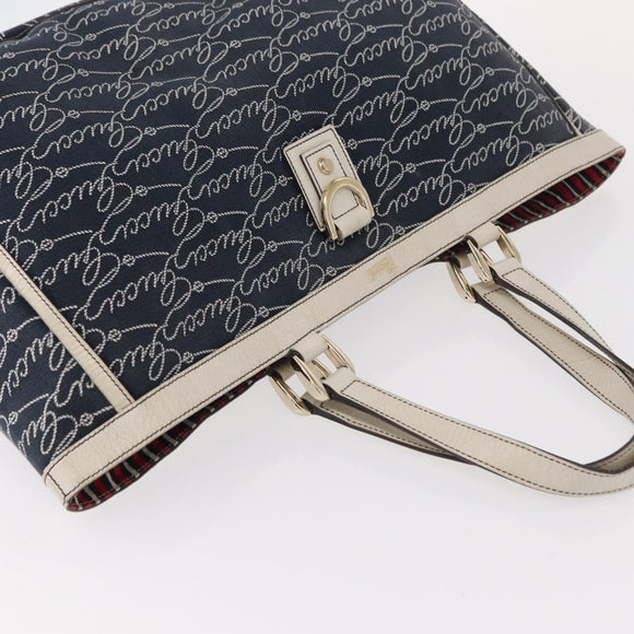 GUCCI Abbey Tragetasche Marine Gold 141472 Auth 152573