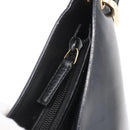 GUCCI GG Canvas Bamboo Shoulder Bag Leather Black Gold 001 3007 Auth 152575-9