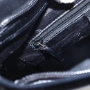 GUCCI GG Canvas Bamboo Shoulder Bag Leather Black Gold 001 3007 Auth 152575-19