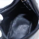 GUCCI GG Canvas Bamboo Shoulder Bag Leather Black Gold 001 3007 Auth 152575-10