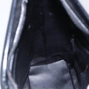 GUCCI GG Canvas Bamboo Shoulder Bag Leather Black Gold 001 3007 Auth 152575-20