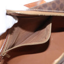 CELINE Macadam Canvas Hand Bag PVC Leather Brown Gold Auth 152578-23