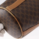 CELINE Macadam Canvas Shoulder Bag PVC Leather Brown Gold Auth 152579-17