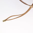 CELINE Macadam Canvas Shoulder Bag PVC Leather Brown Gold Auth 152579-10