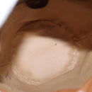 CELINE Macadam Canvas Shoulder Bag PVC Leather Brown Gold Auth 152579-11